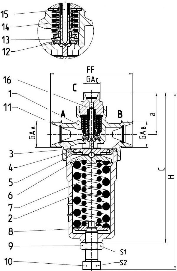 Typ 4182-1 - KombiDruckregler
