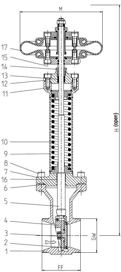 Type 09443 - Actuated Gate Valve